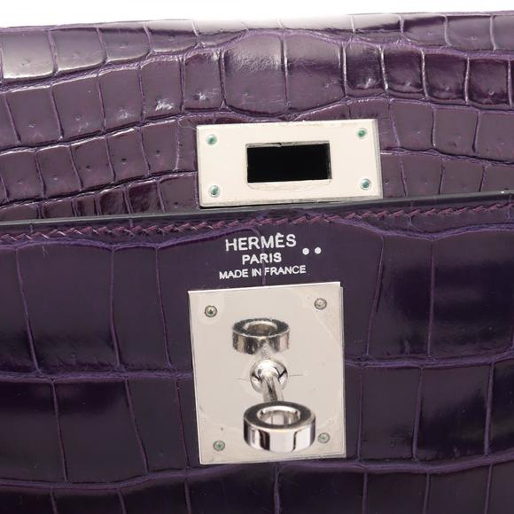 Hermes Hermes Kelly 28 Amethyst Handbag Purple Leather Handbag - Picture 4 of 10